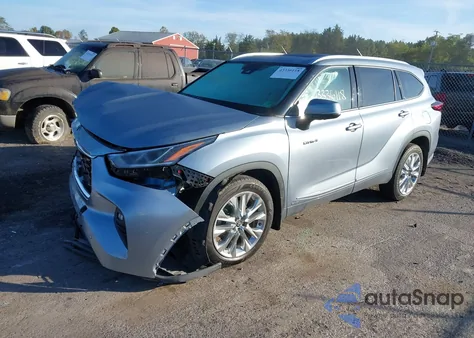 2021 Toyota Highlander Hybrid Limited из США, поврежденный, VIN 5TDDBRCH3MS034180